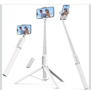 Syncwire 1.4 M Selfie Stick Tripod With Wireless Remote, Shutter White Brand New